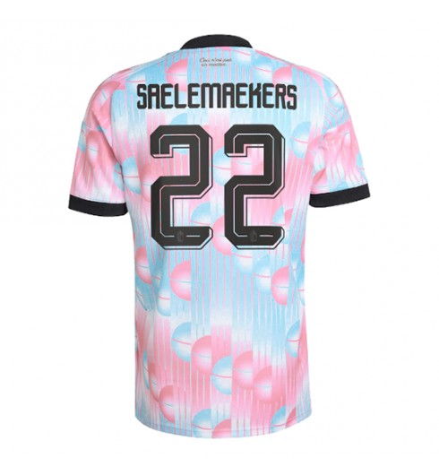 Belgie Alexis Saelemaekers #22 Venkovní Dres MS 2026 Krátký Rukáv Belgie Alexis Saelemaekers #22 Venkovní Dres MS 2026 Krátký Rukáv